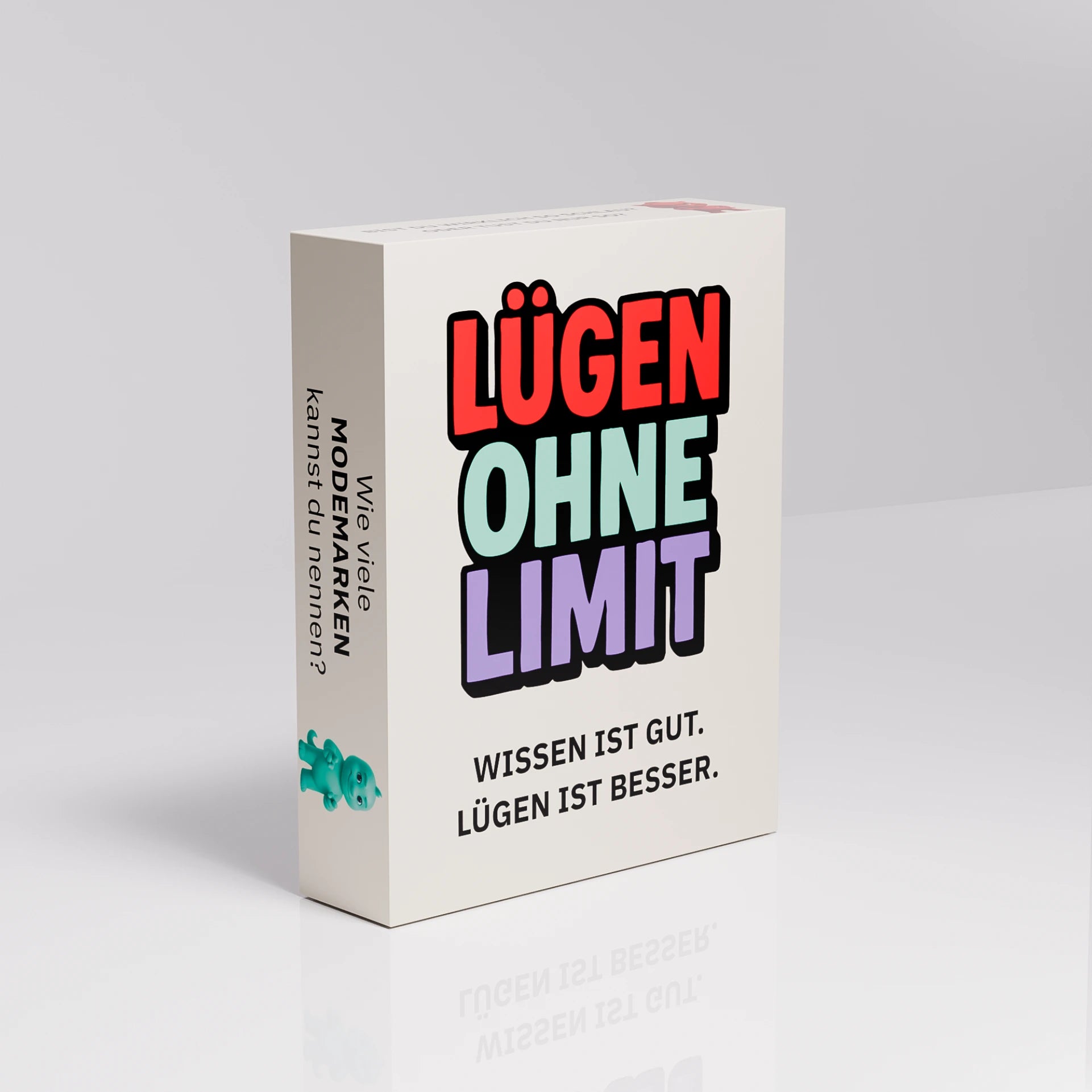Spielbox des Gesellschaftsspiels Lügen ohne Limit